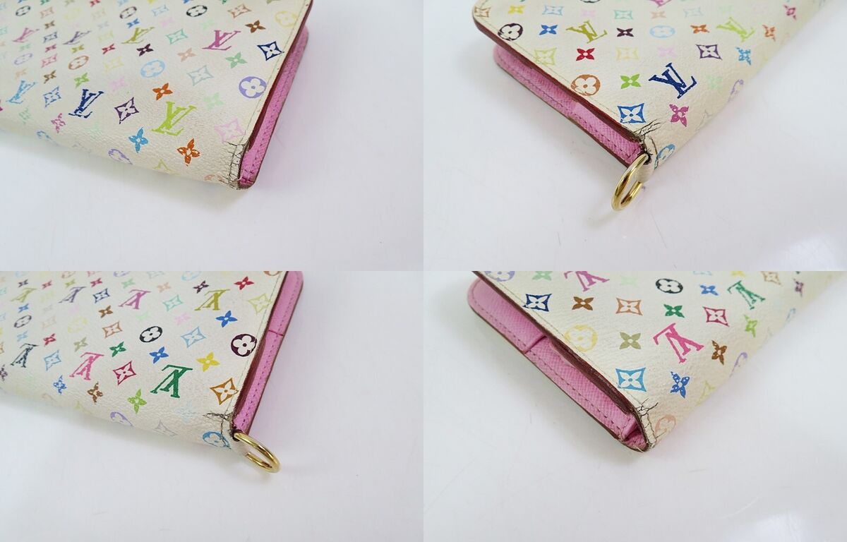 Auth LOUIS VUITTON Insolite White & Multiple Color Monogram Auth LOUIS VUITTON Insolite White & Multiple Color Monogram