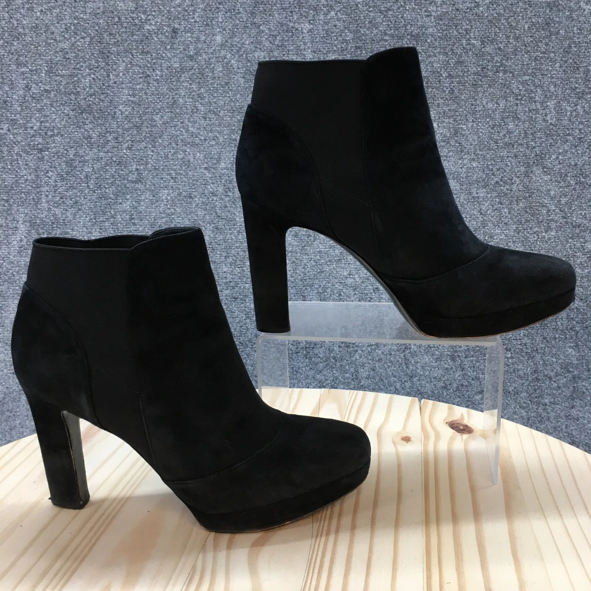Vía Spiga Boots Womens 10.5 M Tocarra Slip On Chelsea Heels  display picture 1