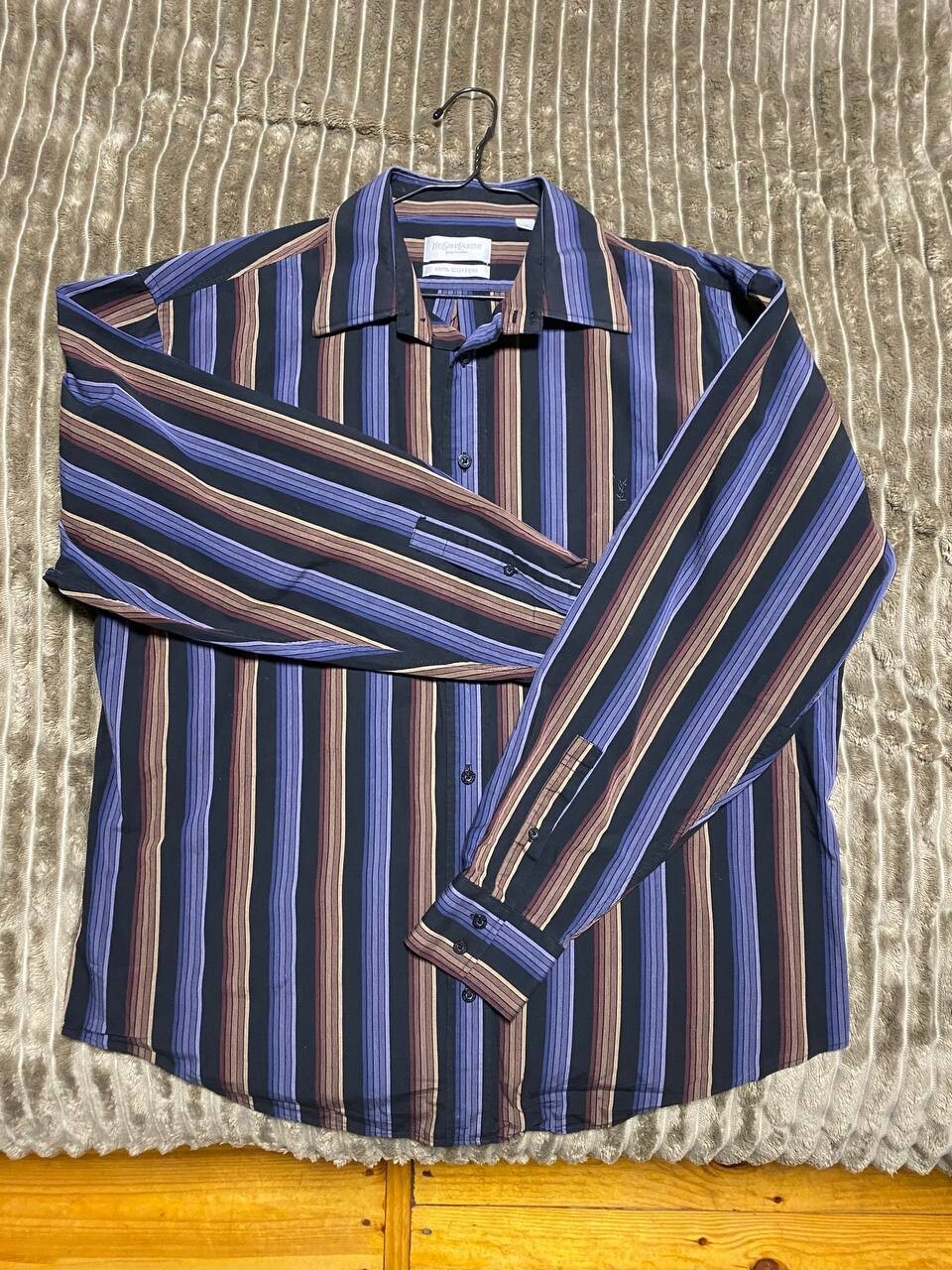 Camicia a righe Yves Saint Laurent uomo pour homme taglia XL *