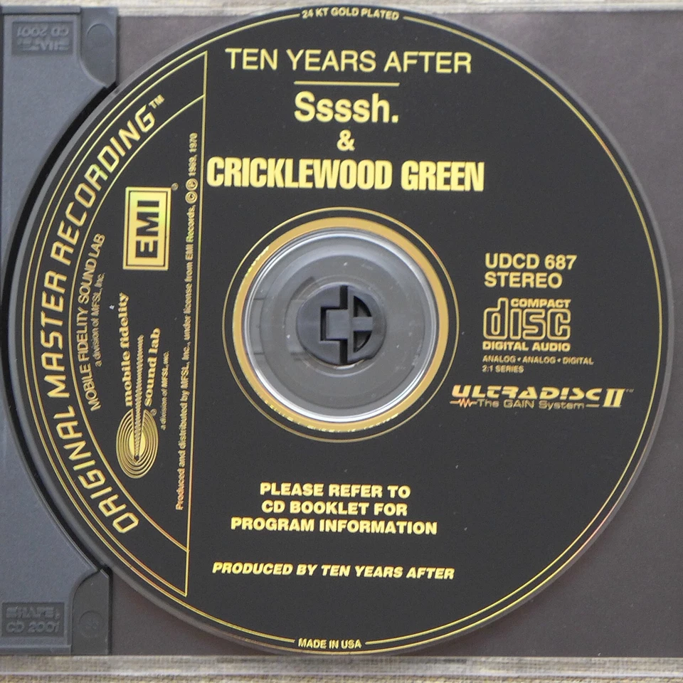 TEN YEARS AFTER - Ssssh. and CRICKLEWOOD GREEN MFSL UDCD 687 - 24 KARAT GOLD-CD - Bild 4 von 4