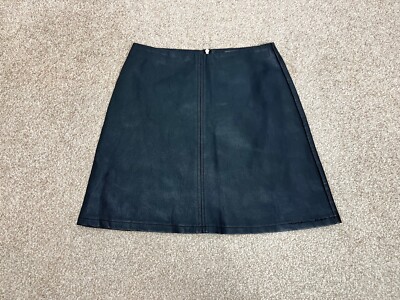 Primark Black Faux Leather Mini Skirt Uk UK