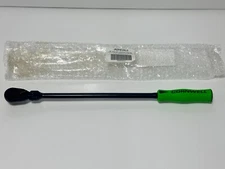 NEW Cornwell USA 3/8” Dr. GREEN Flex Head 120 Tooth Extra Long Ratchet Black Ind