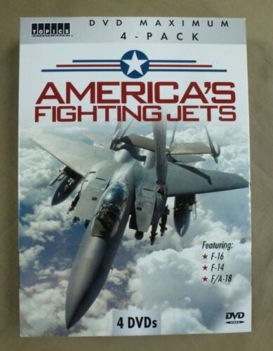 Juego de 4 DVD de Americas Fighting Jets en estuche ¡ENVÍO GRATUITO!¡! - Imagen 1 de 2