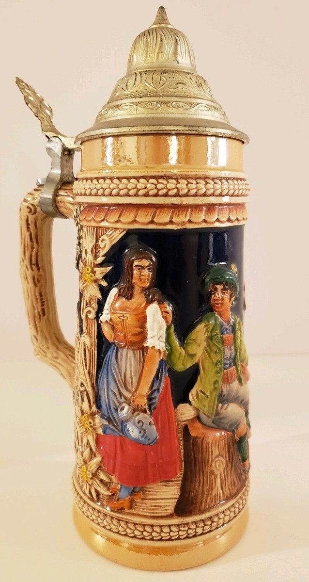 Vintage GERTZ German Lidded Beer Stein 