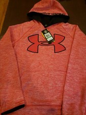 Brand New With Tags Under Armour Youth L Heathered Red Hoodie