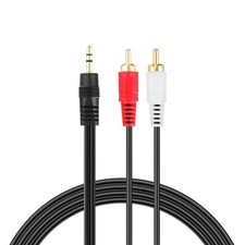 3.5mm To 2 RCA Audio Cable Cord For Klipsch Reference R-20B Soundbar Speaker