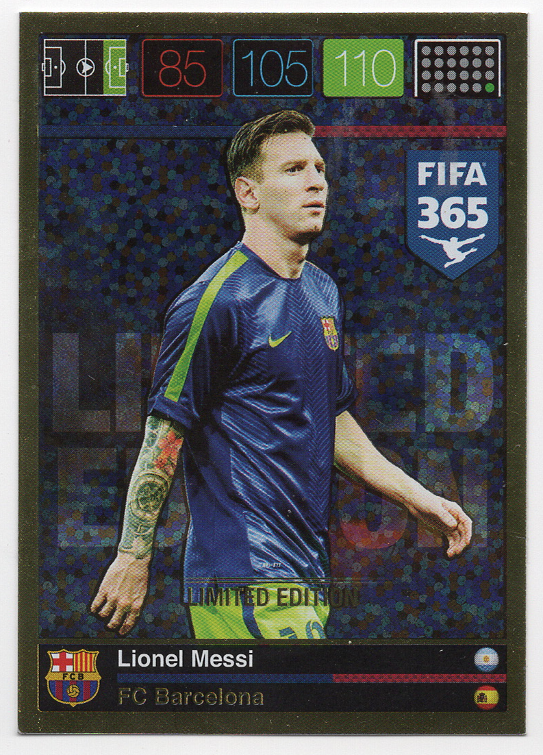Lionel Messi 2015 Panini Adrenalyn XL FIFA 365 Limited Edition | eBay