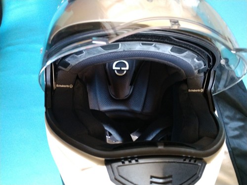 Schuberth S2 Motorrad Helm Gr 58 59 L Motorradhelm Neuwertig Weiß Sonnenbrille - Bild 4 von 7