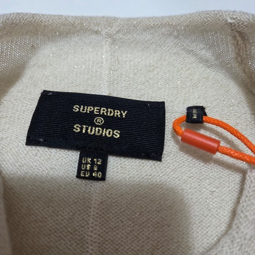 Superdry Studios Mock Neck Knit Sweater Women - Size 12 - Wool - Picture 5 of 8