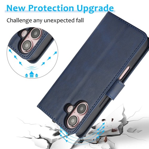 For iPhone 16 15 Pro Max 14 13 12 11 XS XR 87 Removable Leather Card Wallet Case - Picture 4 of 15