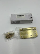 (2 Pack of 2) Dynasty 4" Spring Loaded Door Hinge Self Closing Satin Brass