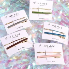 Stylish Metal Hairclips - Non-slip Duckbill Hairpins Women Hair Accessories 2pcs