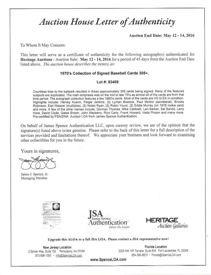 Original Autograph of Ron Pruitt RC, Indians, 1977 Topps #654, JSA LOA - Image 3 of 4