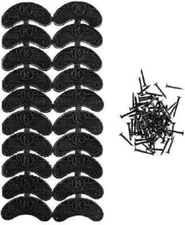 10 Pairs Black Color Rubber Shoe Heel Plates Taps Heel Repair Pad