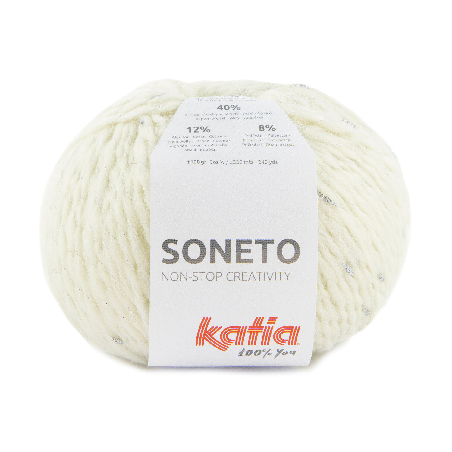 Sonnet by Katia - Crudo (80) - 100 g / approx. 220 m Wool