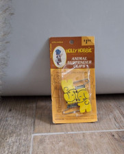 vintage holly hobbie elephant yellow suspender/ men clips