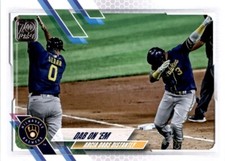 2021 Topps Dab on 'Em Milwaukee Brewers #7 Baseball Card