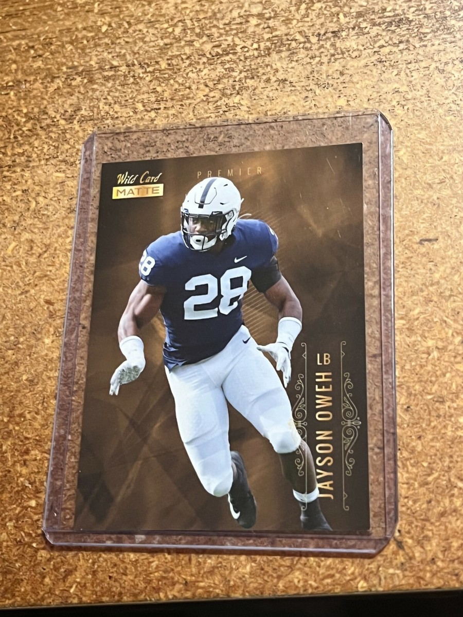 2021 Wild Card Matte Football Gold # MBC-30 Jayson Oweh RC 2021 Wild Card Matte Football Gold # MBC-30 Jayson Oweh RC