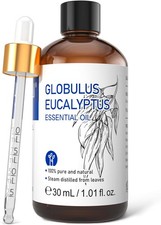 Eucalyptus Essential Oil 1 Fl Oz, 100 Pure Natural Therapeutic Grade, Premium G