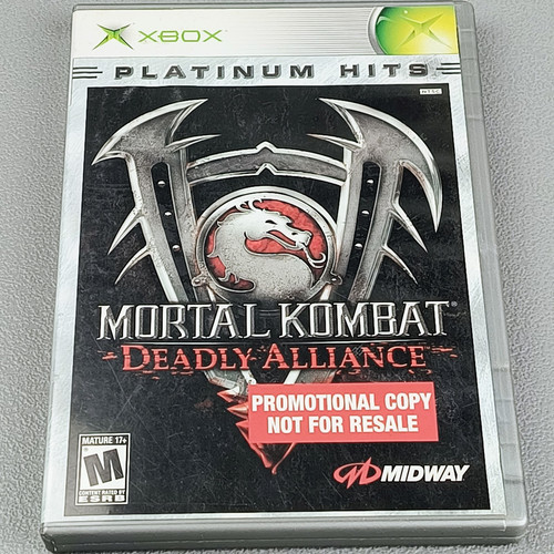 Mortal Kombat Deadly Alliance Microsoft Xbox Rare NFR Promotional Complete CIB - Picture 1 of 9