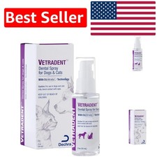 2 oz Pet Dental Spray - Scientifically Formulated for Dogs  Cats' Dental Health