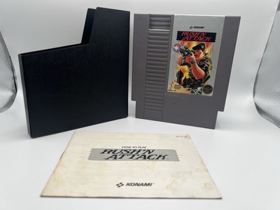 Rush'N Attack 5-Screw (Nintendo NES, 1987) Authentic Tested Cartridge & Manual