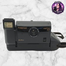 Polaroid Captiva SLR Instant Film Camera Black Auto Focus Vintage 90s 500 Film