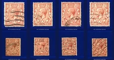 1924 SG420 1½d Red-Brown Wmk Block Cypher Used Choice of 8 Items all imaged kaha