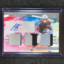 2025 Absolute Football ASHTON JEANTY Rookie Premiere Materials Patch Auto 75/399