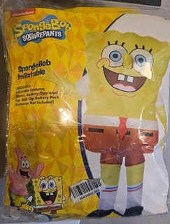 Spirit Halloween Spongebob Squarepants Inflatable Costume Kids Child OSFM