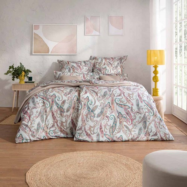 Estella Mako-Satin BettwäSche 200X200 Adora GrüN Brunt Creme Paisley 7964-530-image