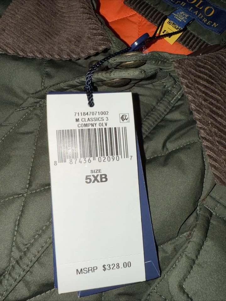 Ralph Lauren Polo M Classics 3 Company Chaqueta Hinchada Primaloft Water Rapellent Foto 3 de 4