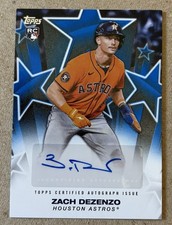 2025 Topps #BSA-ZD Zach Dezenzo Autograph Baseball Stars Blue RC 144/150 Astros