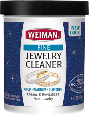 Fine Jewelry Cleaner Liquid with Cleaning Brush   Restores Shine & Brilliance to