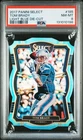 2017 Select Light Blue Die-Cut #185 Tom Brady Patriots /99 PSA 8