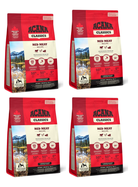 Acana Classic Red Meat Trockenfutter FüR Hunde Mit Lamm Und Rindfleisch 4X2Kg-image