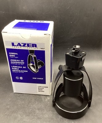 Lazer Track Lighting By Halo Gimbal Ring Lamp Holder LZR1320MB Black