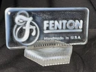 New ListingVintage Fenton Opalescent Art Glass Logo Dealer Display Sign Advertising Show Ad
