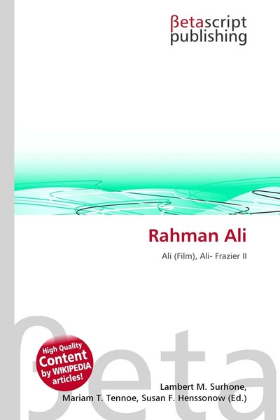 Lambert M. Surhone (U. A.) | Rahman Ali | Taschenbuch | Englisch (2026)-image