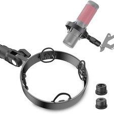 2026 Upgrade Microphone Shock Mount for HyperX QuadCast Mount, Black