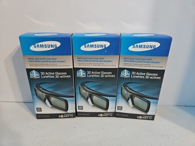 BRAND NEW SEALED LOT OF 3 -Samsung SSG-3050GB 3D Active Glasses Smart TV Black