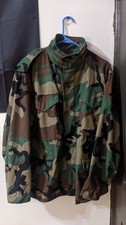 US Army M81 Woodland Camo M65 Cold Weather Field Jacket Medium X Short Airborne