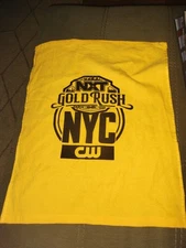 WWE NXT GOLD RUSH NYC RALLY TOWEL - EVENT EXCLUSIVE AS SEEN ON TV