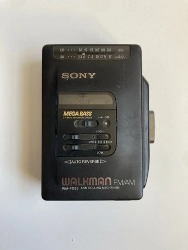 Sony Walkman WM-FX33 Cassette Tape Player Radio FM AM Vintage Tested Works
