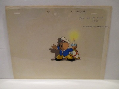Looney  Tunes: ''IT'S AN ILL WIND'' Original Animation Production Cel