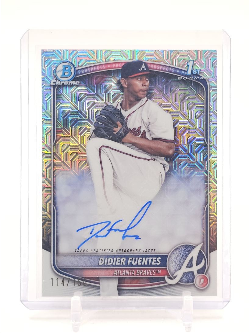 DIDIER FUENTES 2025 BOWMAN CHROME 1ST AUTOGRAPH HTA CHOICE AUTO /150 Q0902