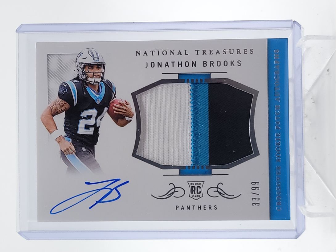 JONATHON BROOKS 2024 NATIONAL TREASURES CROSSOVER RPA ROOKIE RC AUTO /99 Q4381