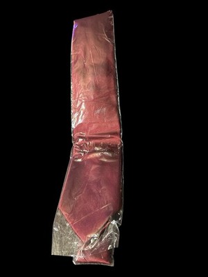 NEW Hisdern HANDMADE MEN'S 100% SILK  NECK TIE COLOR BURGUNDY HAND MADE