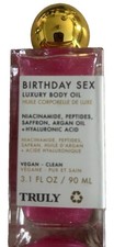 Truly Birthday Sex Luxury Body Oil Hydrating Brightening Vegan Floral 3.1 oz