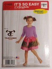 Simplicity It's So Easy Pattern C1403 Girls Skirts SZ 3-8 Uncut New